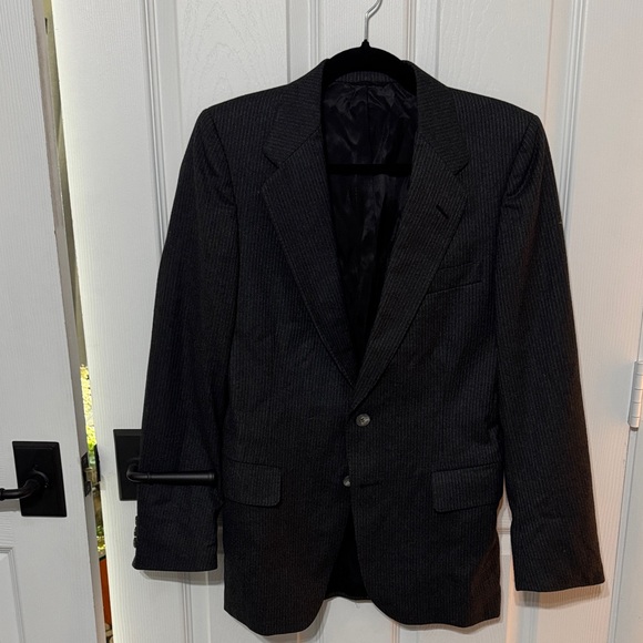 Lanvin Charcoal Pinstripe Blazer - Picture 2 of 9
